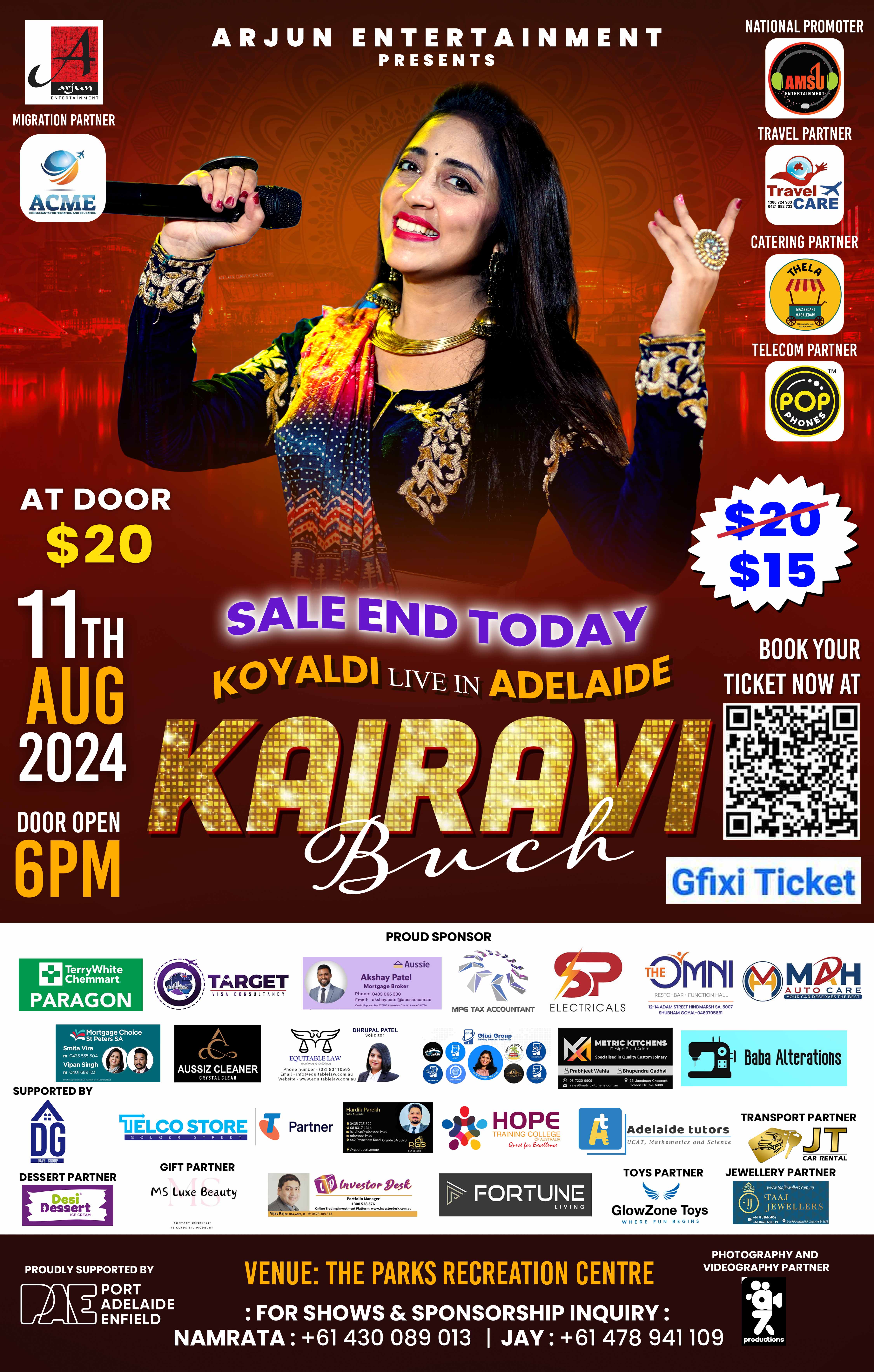 Kairavi Buch Koyaldi Live Garba In Adelaide 2024